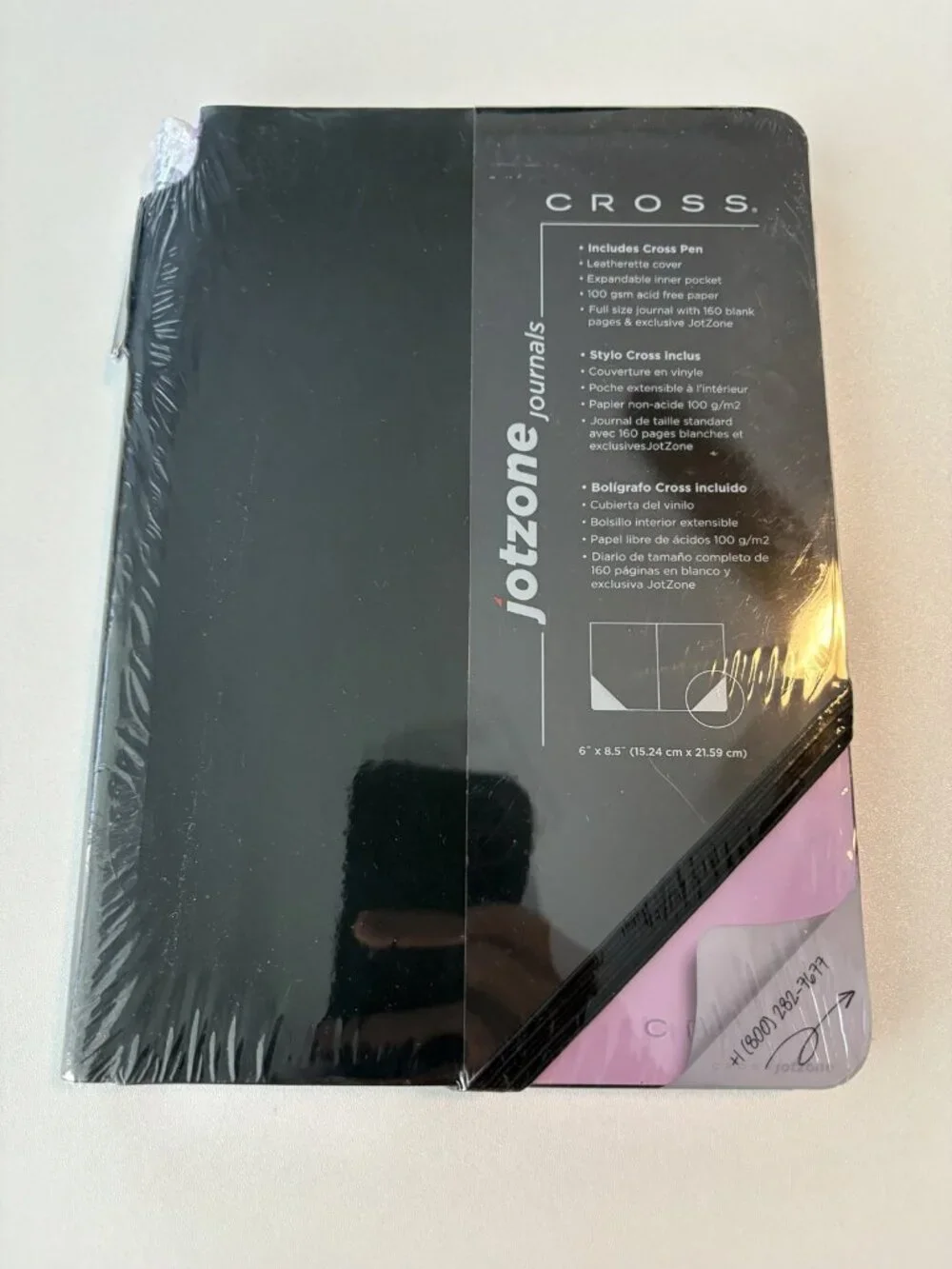 NEW Cross Jotzone Journal Medium Pink + Cross Pen Sealed